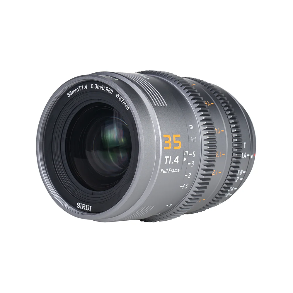 Ống kính Cine Sirui Vision Prime 1 full-frame 35mm khẩu độ lớn T1.4, lens Cine dùng chung 4 ngàm E/RF/Z/L