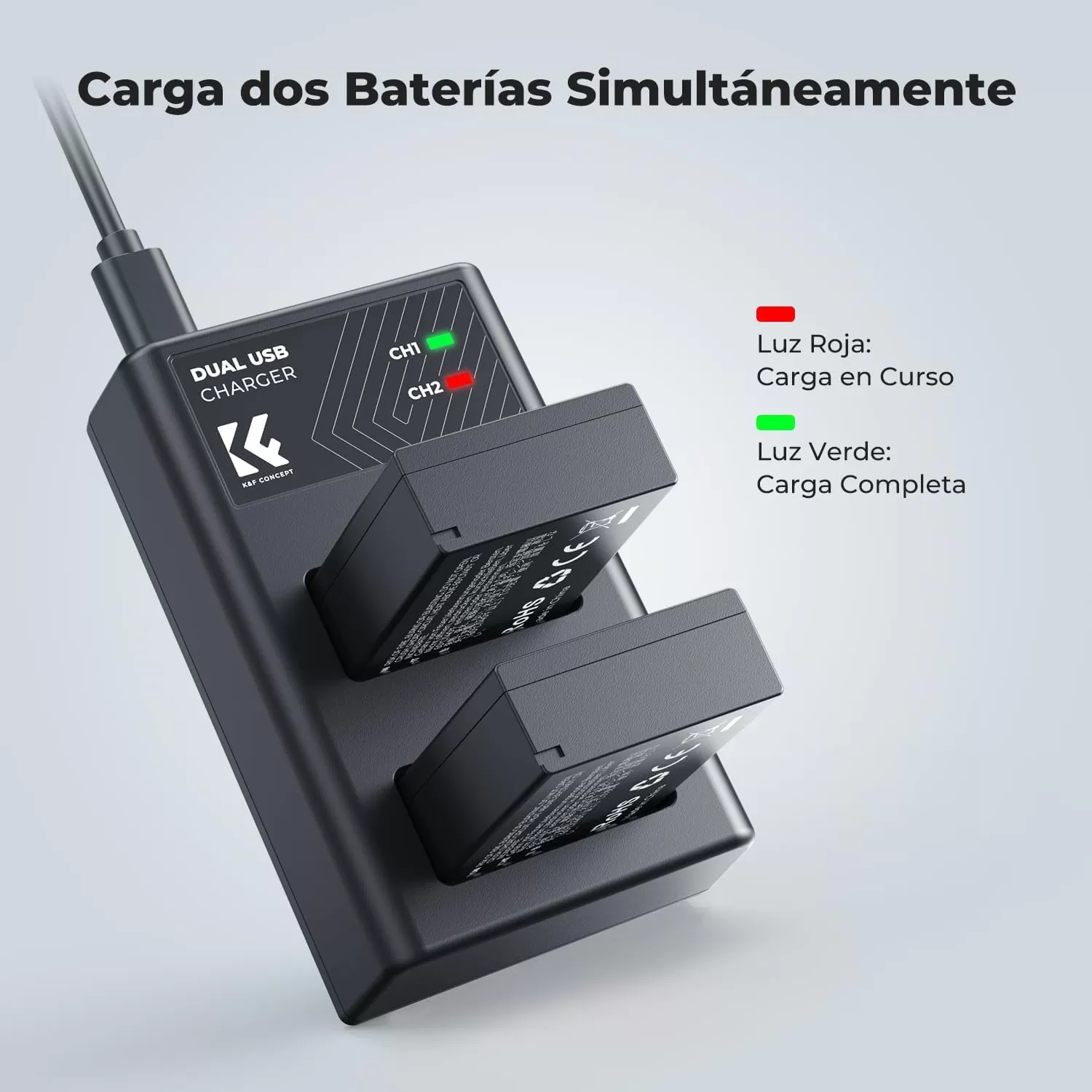 Bộ pin sạc K&F Concept cho Canon LP-E17 (2 pin 1 sạc đôi)