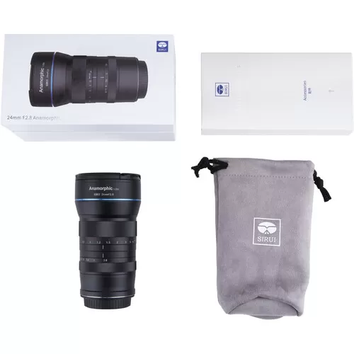 Ống kính SIRUI 24mm F2.8 1.33x Anamorphic choCanon EOS M, M4:3, Nikon Z, Sony E, Fujiflim X