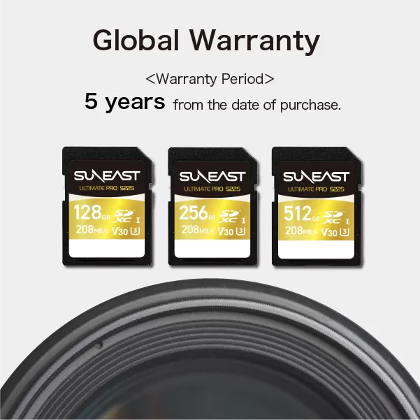 Thẻ nhớ SunEast SDXC V30 128GB | 256GB | 512GB S225 Series – Tốc độ đến 208MB/s, quay video 4K