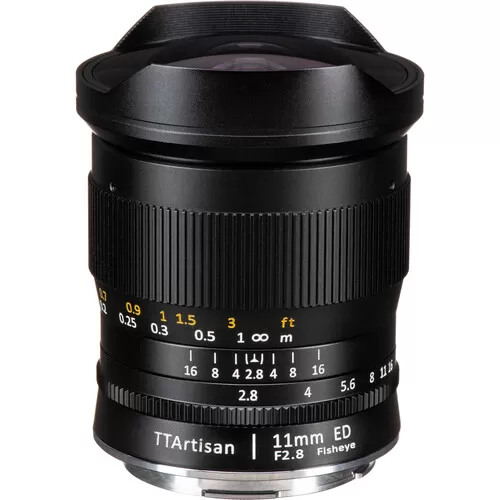Ống kính mắt cá TTArtisan 11mm f2.8 for Sony E, Nikon Z, Nikon F, L mount