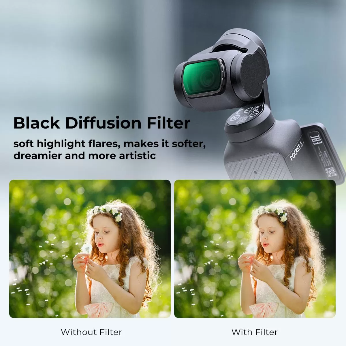 Filter K&F Concept Black Mist 1/4 cho DJI Osmo Pocket 3