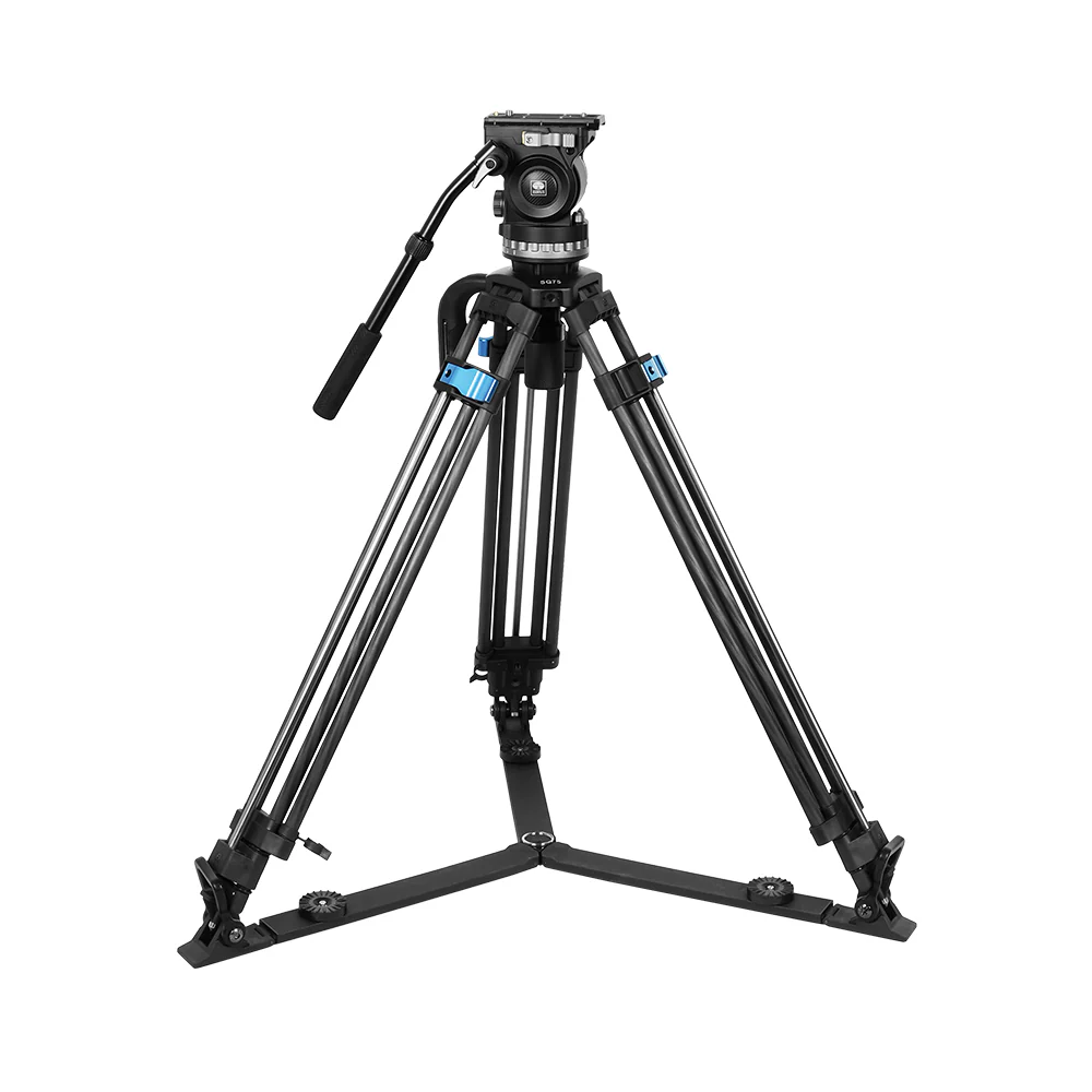 Chân máy quay video sợi carbon siêu bền SQ75 Rapid System + Đầu quay VHS-10