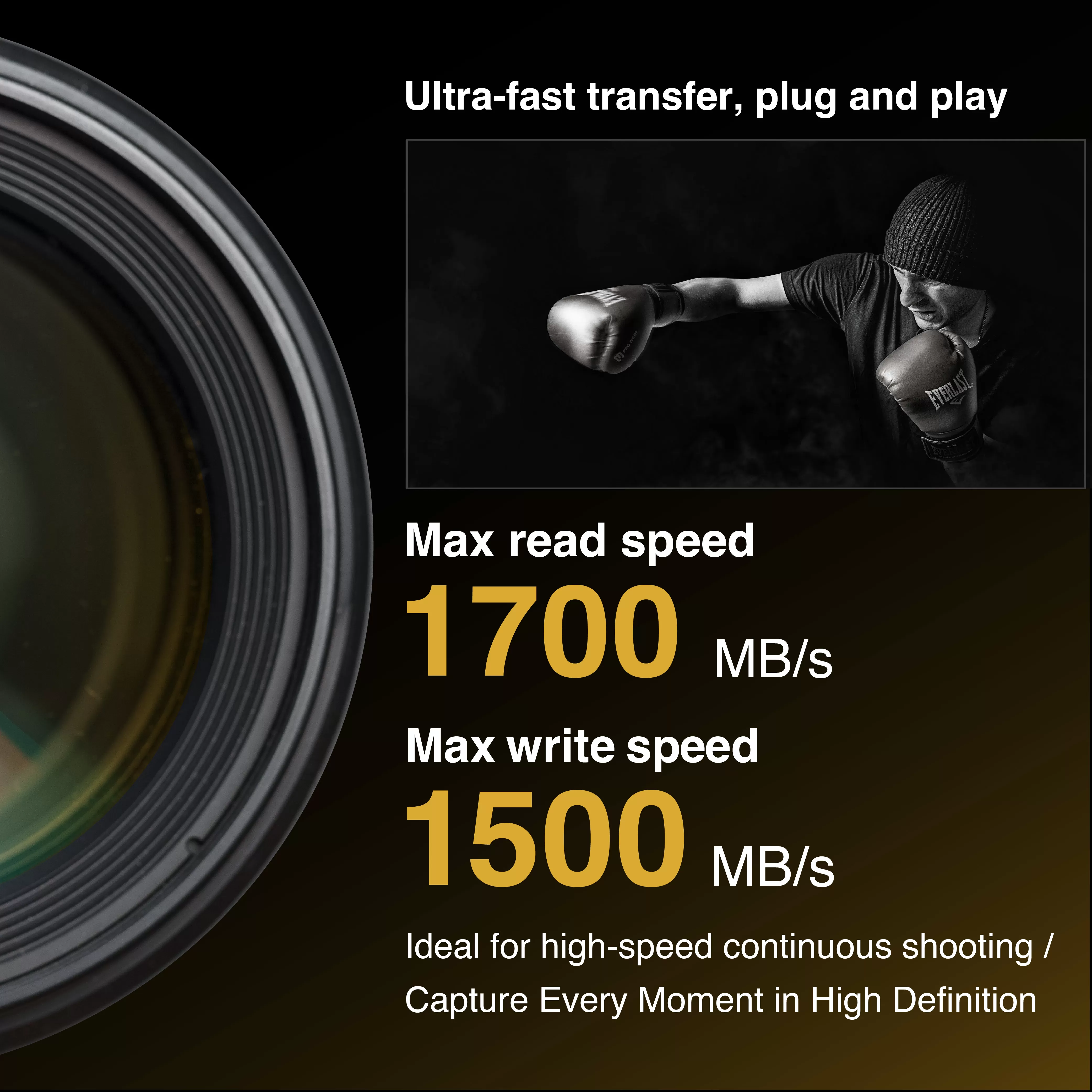 Thẻ nhớ SunEast CFexpress Type B Gold Series 160GB | 320GB | 640GB – Tốc độ 1700MB/s