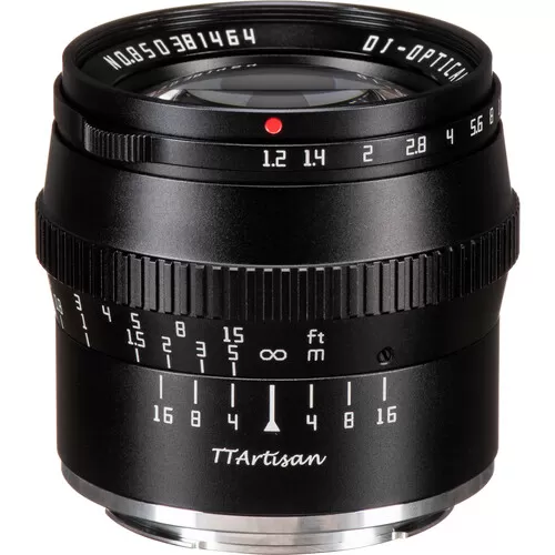 Ống kính Ttartisan 50mm f1.2 cho Nikon Z, Sony E, Fujifilm X, L Mount, M4:3