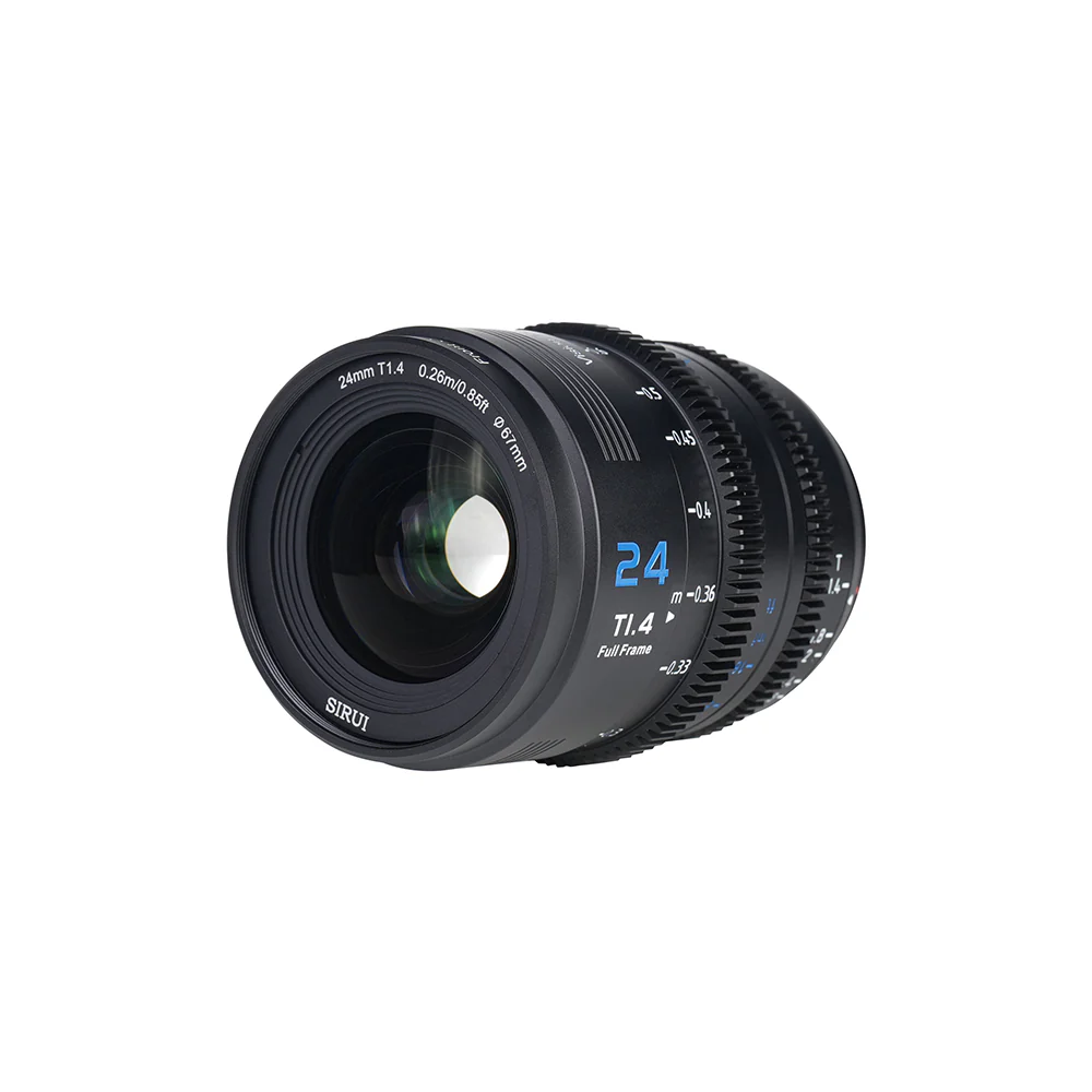 Ống kính Cine Sirui Vision Prime 1 full-frame 24mm khẩu độ lớn T1.4, lens Cine dùng chung 4 ngàm E/RF/Z/L
