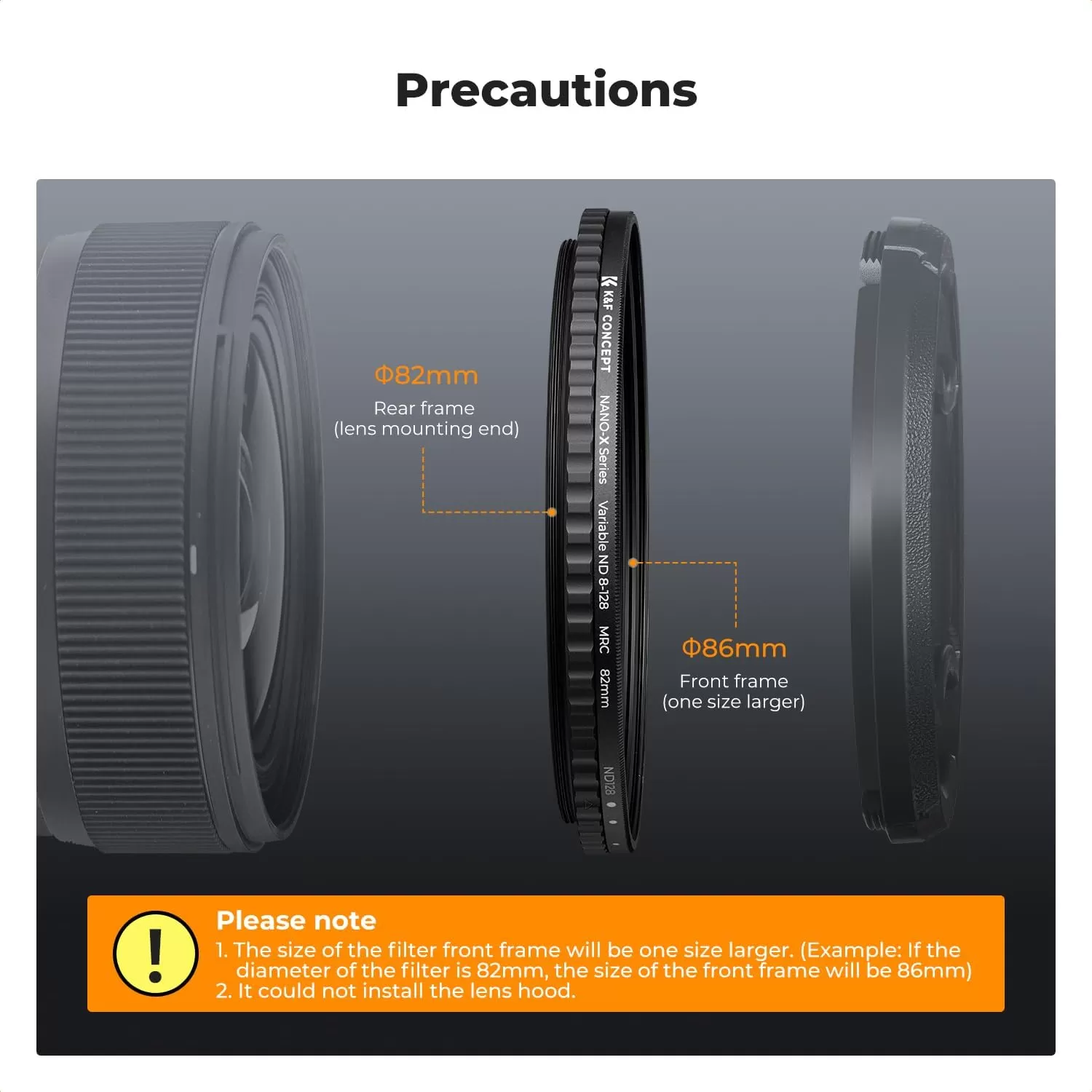 Filter K&F Concept Variable Fader ND8-ND128
