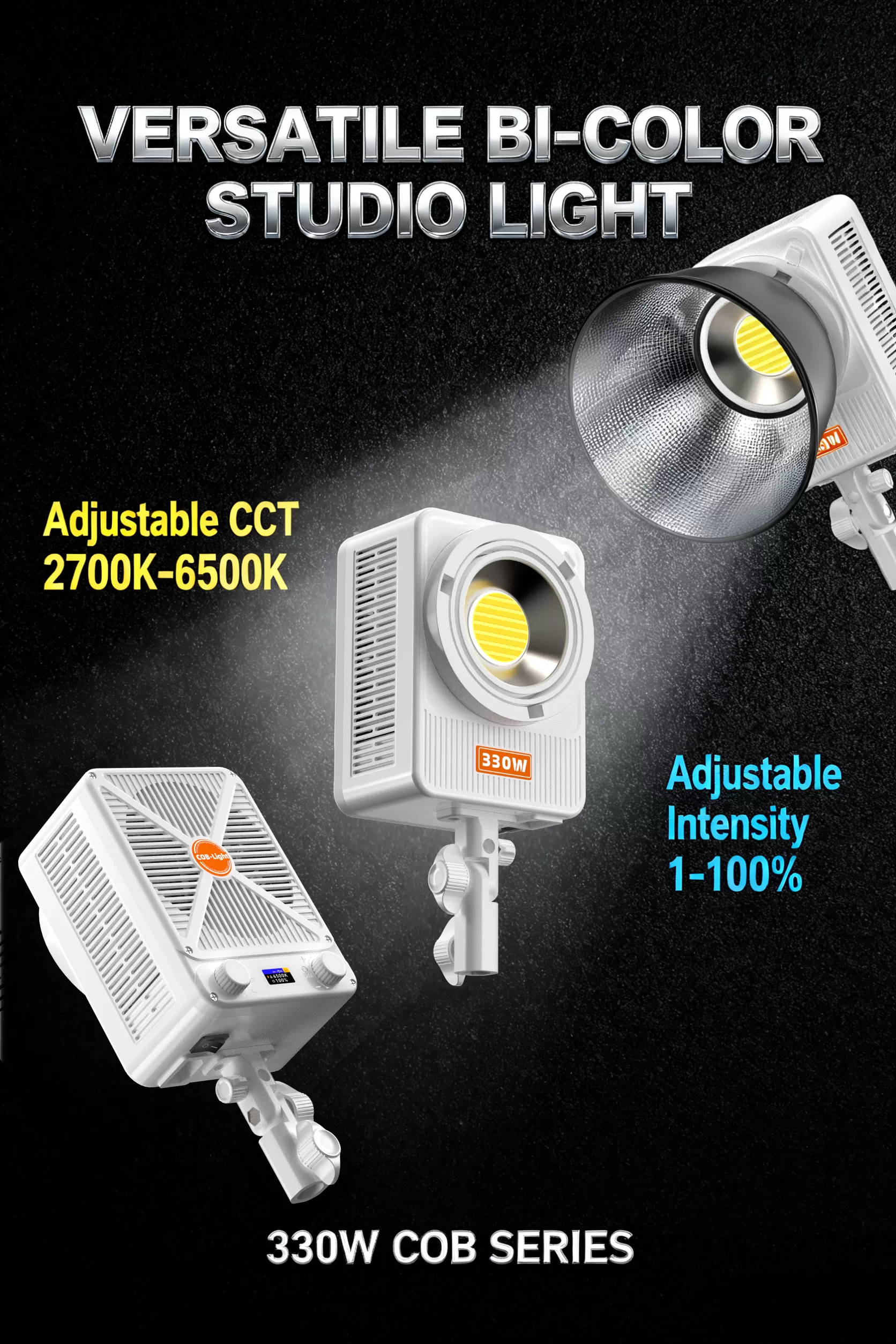 Đèn LED LIYADI CL330 Bi‑Color COB LED Video Light công suất 330W