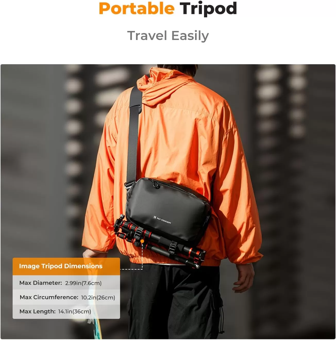 Ba lô K&F Concept đeo chéo sling bag 10L (KF13.157)