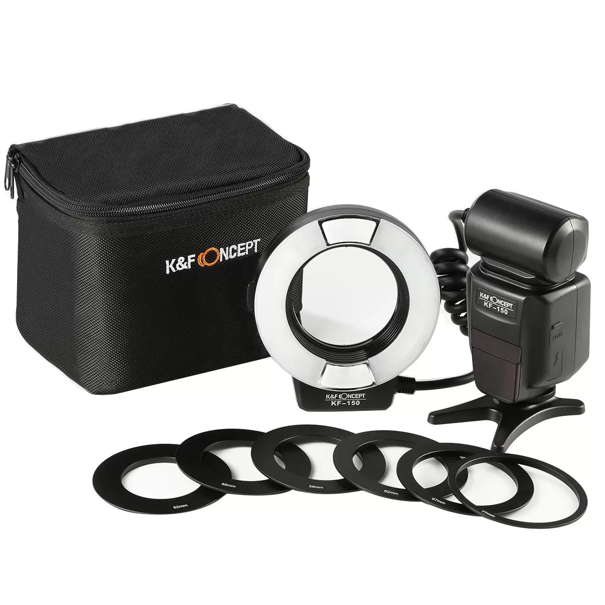 Đèn flash chụp Macro K&F Concept KF-150 TTL for Nikon, Canon