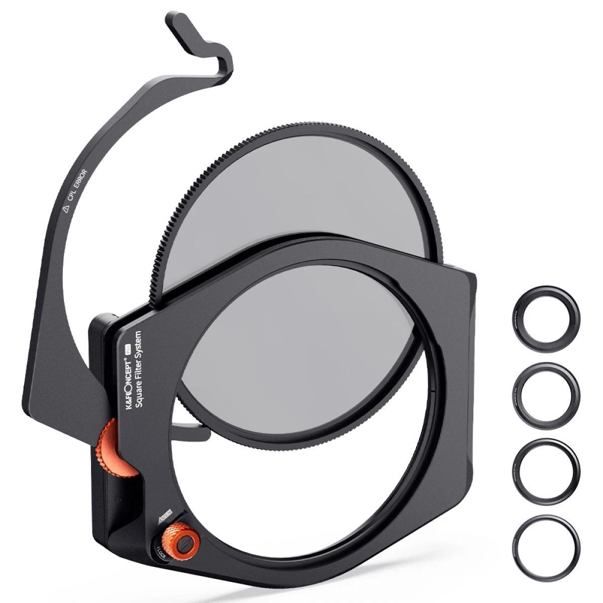 Bộ K&F Concept Holder M10 X-PRO Square Filter Holder+ Filter CPL 95mm +4 Ring adapter
