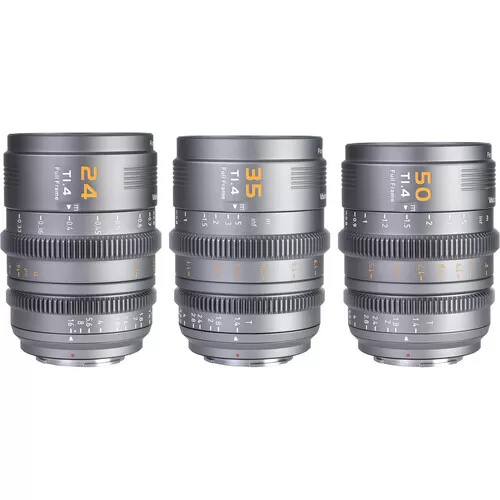 Combo 3 lens VP-1: 24mm, 35mm, 50mm T1.4 - Lens Cine full-frame (ngàm E/RF/Z/L) - Sirui Vision Prime 1 (VP1) combo