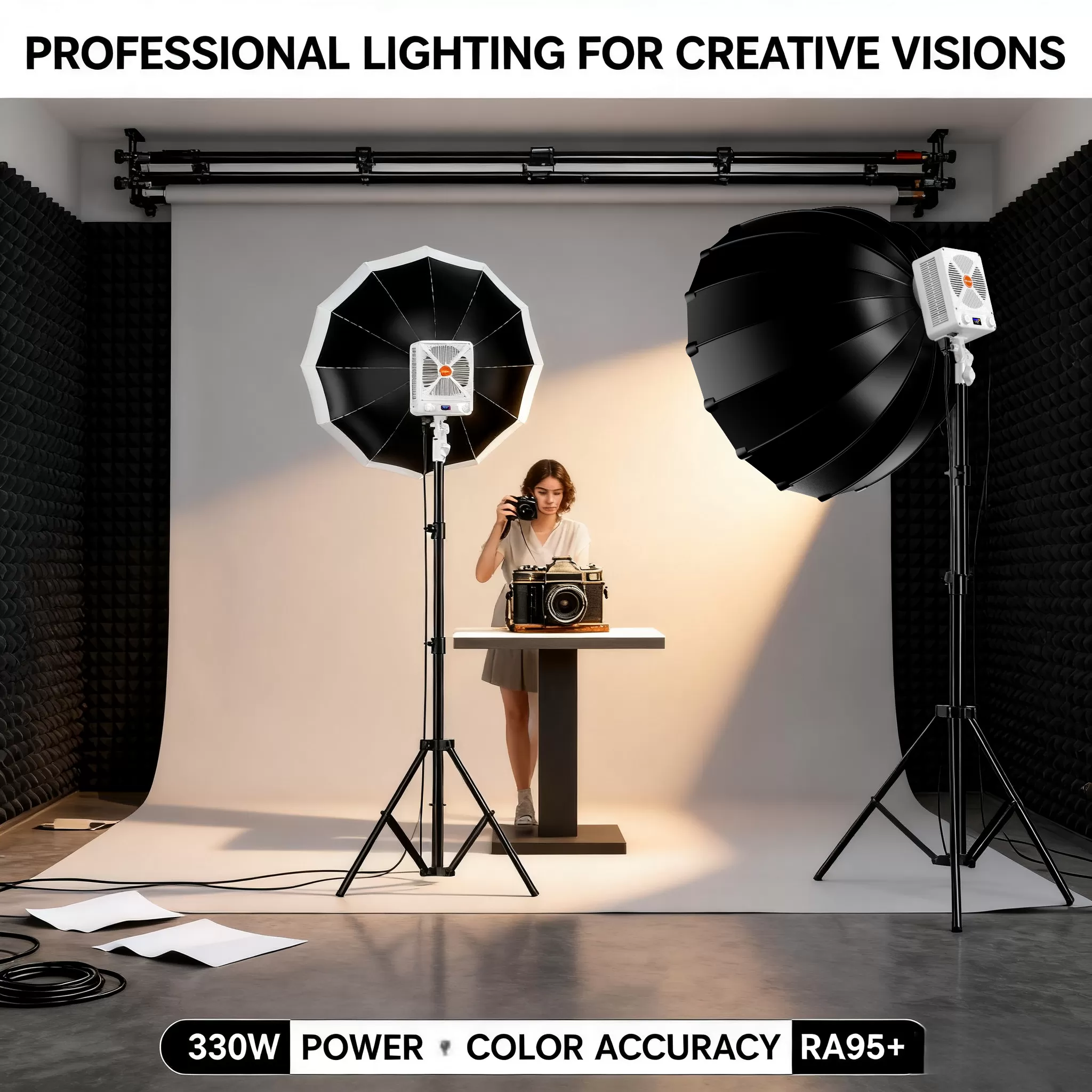 Đèn LED LIYADI CL330 Bi‑Color COB LED Video Light công suất 330W