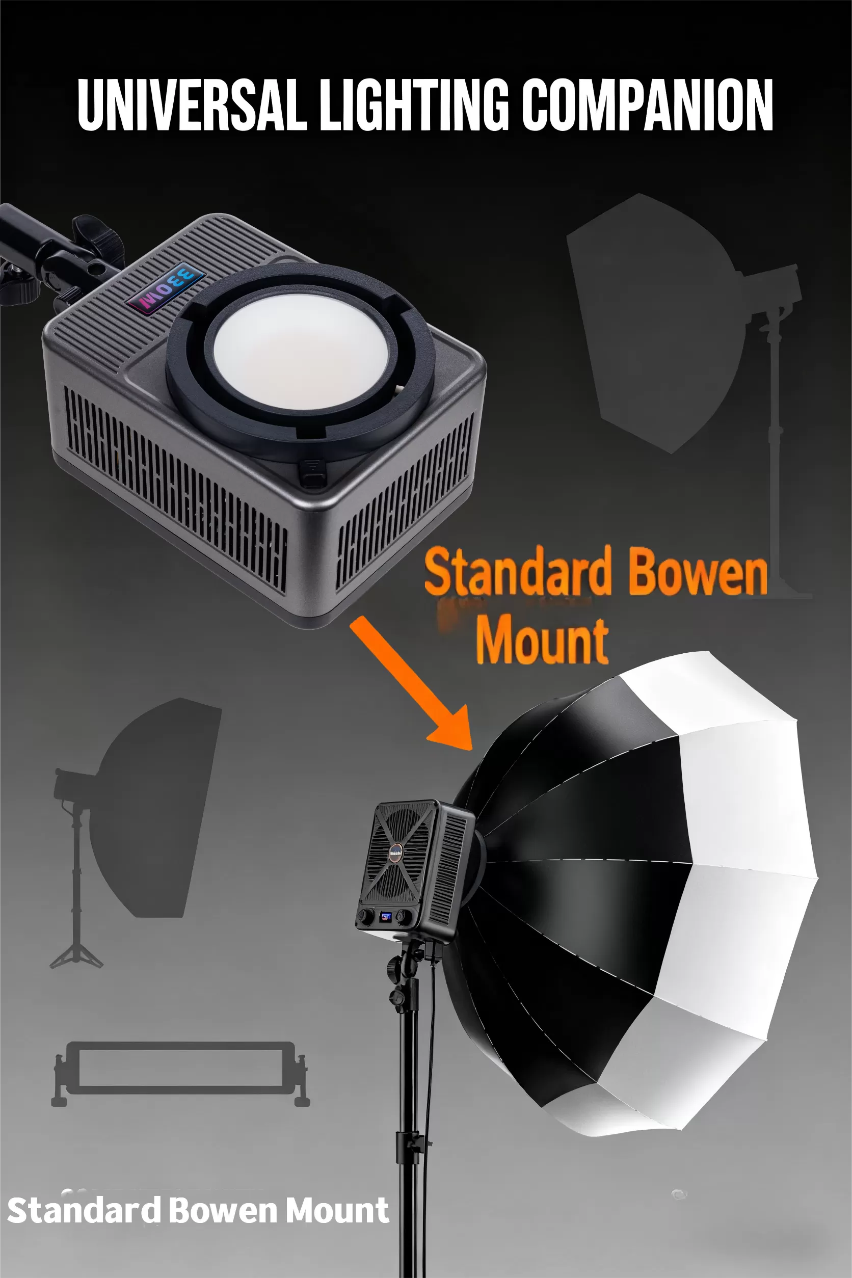 Đèn COB LIYADI LED 330W RGB Bi-Color chuyên quay phim