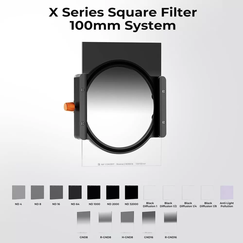 Filter K&F Concept Nano‑Xcel Series Reverse GND8 (3 Stop) 100×150 mm 28 lớp phủ