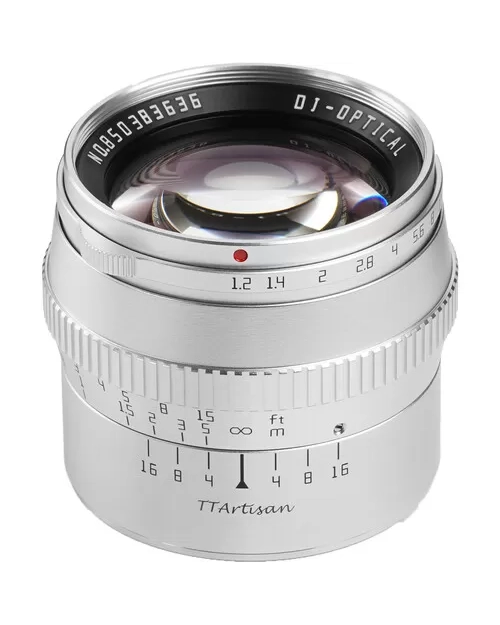 Ống kính Ttartisan 50mm f1.2 cho Nikon Z, Sony E, Fujifilm X, L Mount, M4:3 (lens MF)