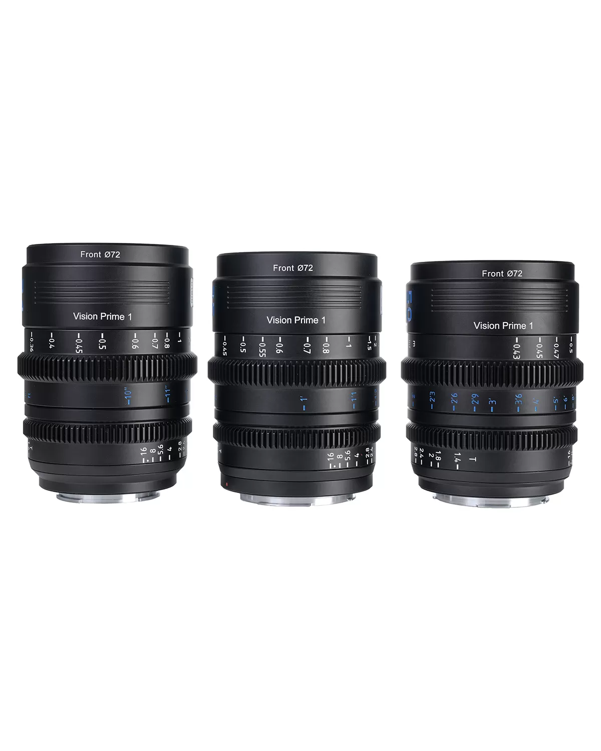 Combo 3 lens Sirui Cine VP-1 (24mm, 35mm, 50mm T1.4) for Sony E Canon RF Nikon Z, Lumix L (full-frame) - Sirui Vision Prime 1 (VP1)