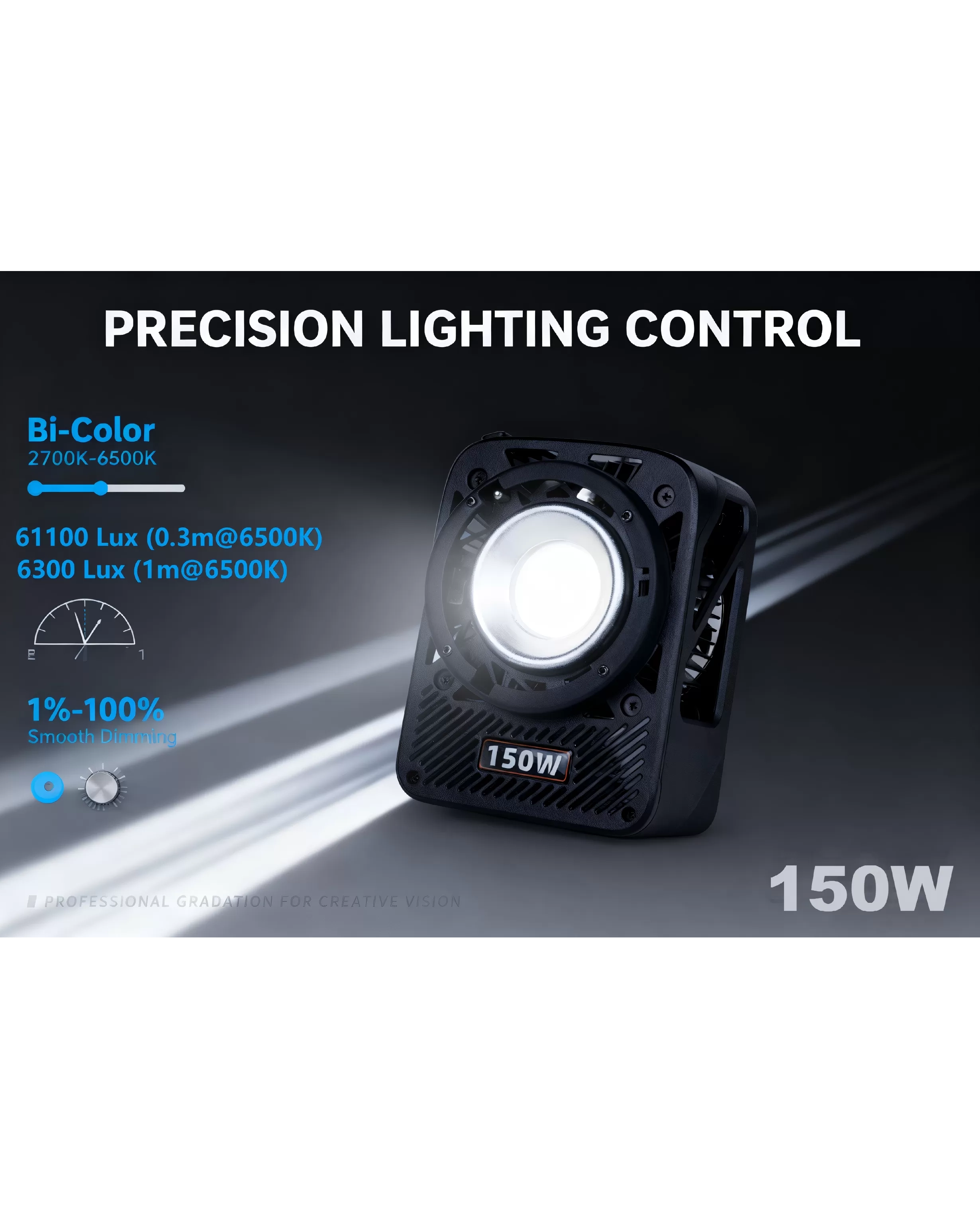 Đèn LED LIYADI 150W COB Bi-Color