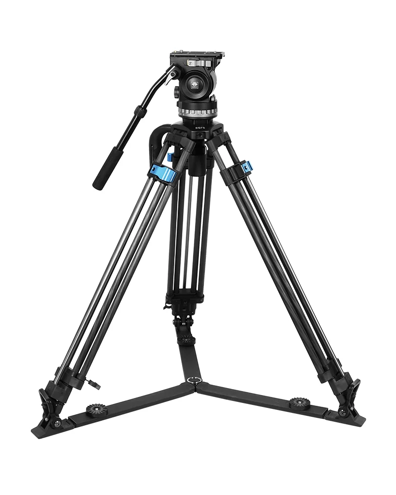 Chân máy quay video sợi carbon siêu bền SQ75 Rapid System + Đầu quay VHS-10