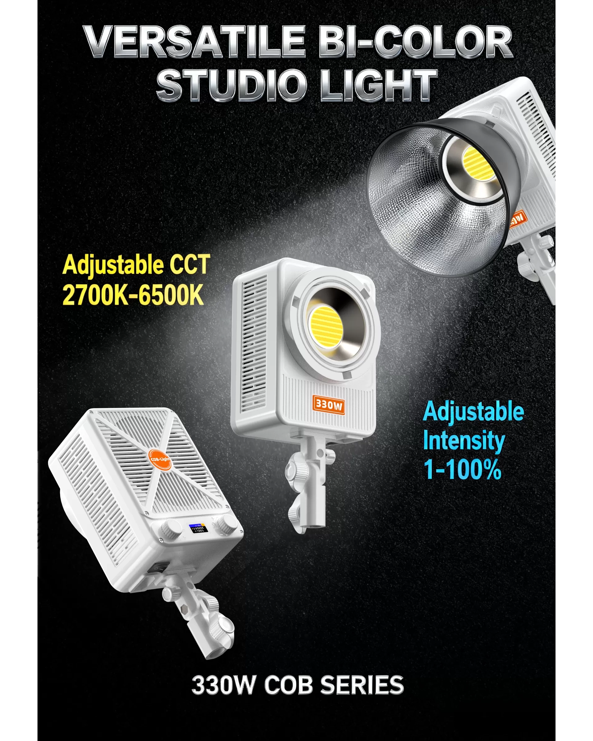 Đèn LED LIYADI CL330 Bi‑Color COB LED Video Light công suất 330W