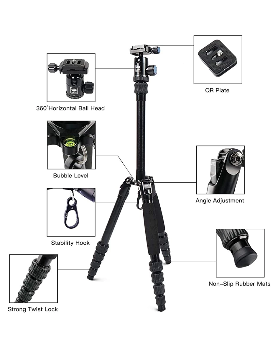 Chân máy ảnh Sirui Traveler 5A kèm ballhead