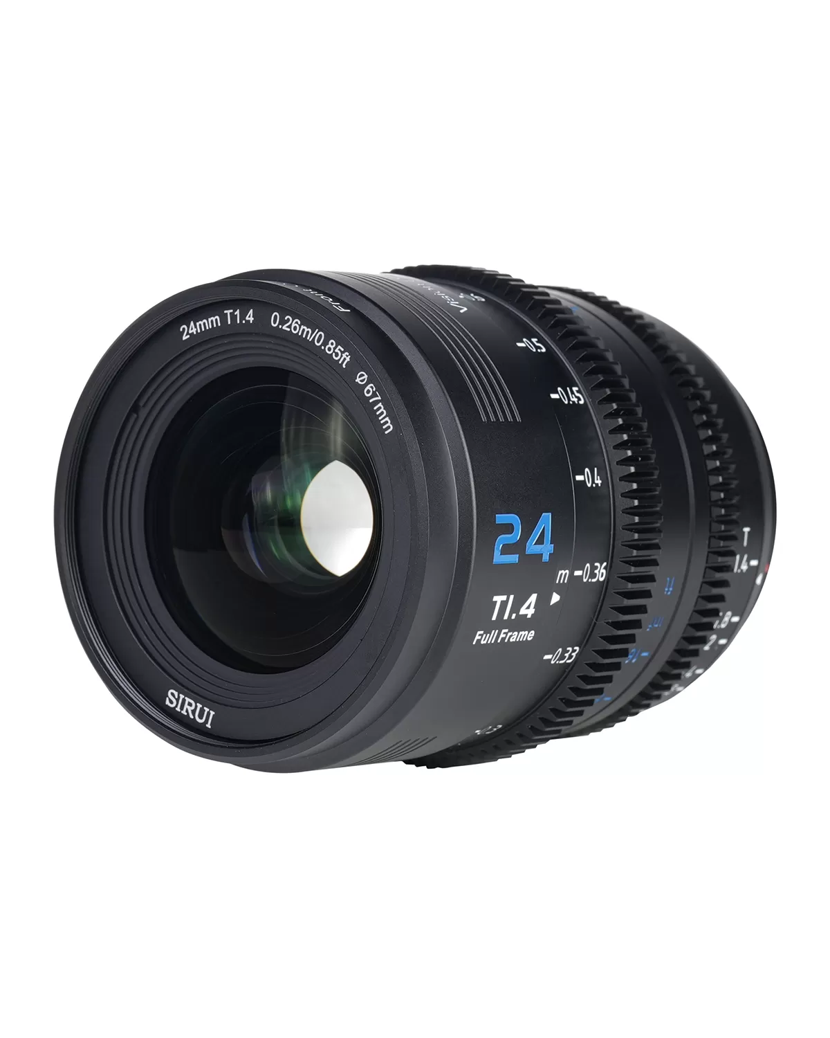 Lens Sirui Vision Prime (VP-1) 24mm T1.4 for Sony E, Canon RF, Nikon Z, Lumix L (full-frame) - Cine lens VP1 series