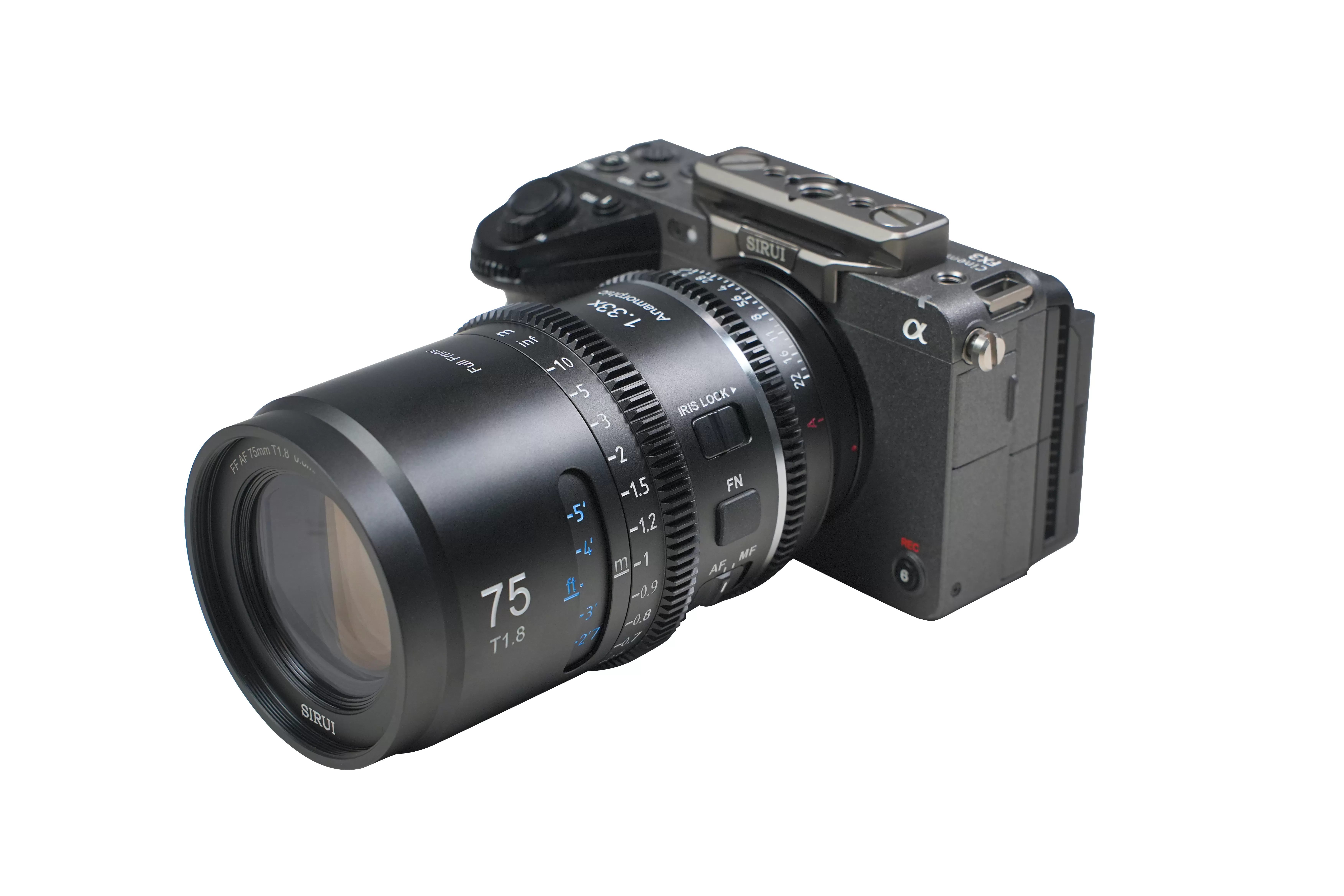 Ống kính Sirui Anamorphic Astra 75mm T1.8 autofocus - Tỷ lệ nén 1.3x for Sony E, Nikon Z, L-mount (full-frame)