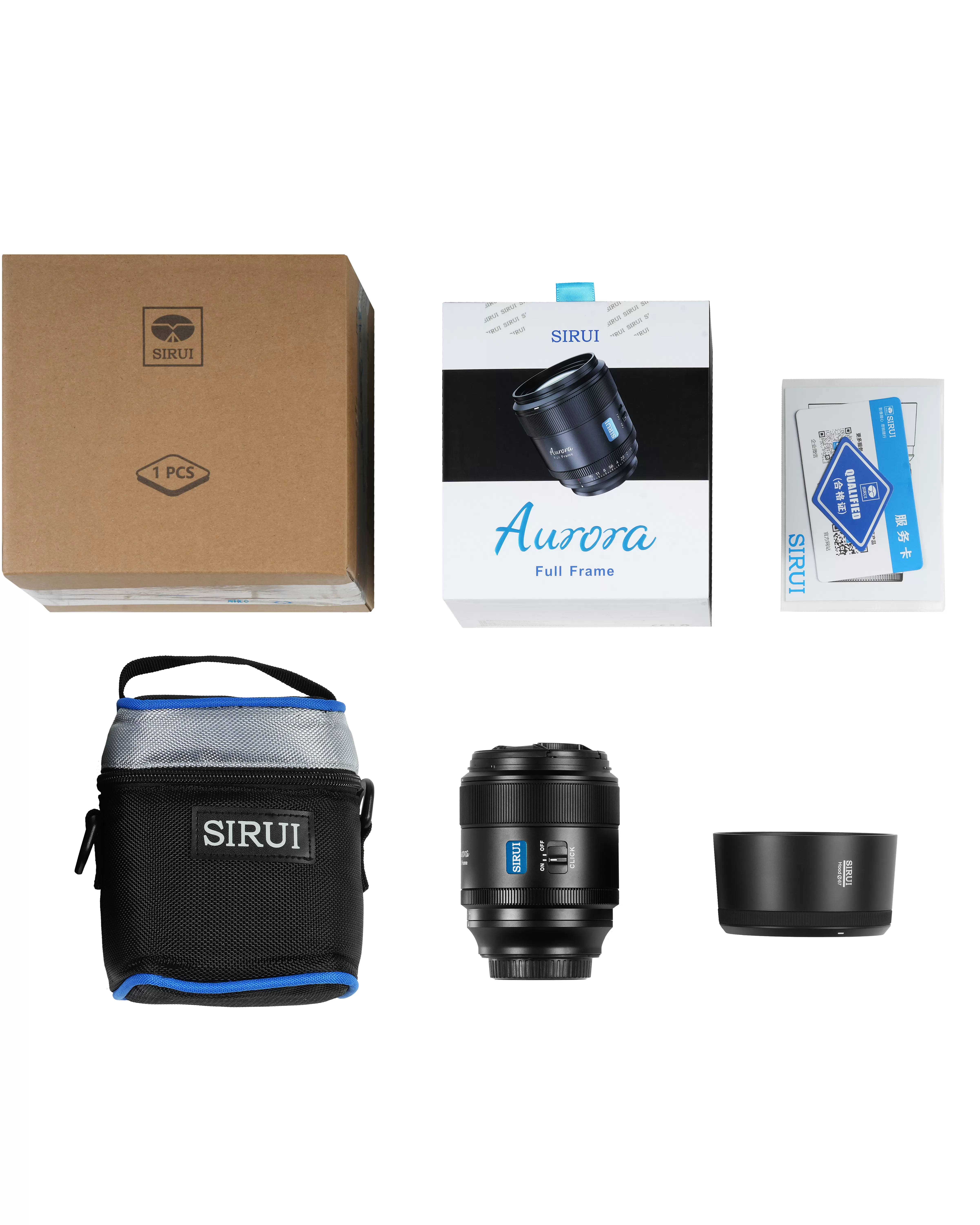 Lens Sirui Aurora 85mm F1.4 for Sony E, Nikon Z, Lumix L, Fuji XF - Full-frame autofocus