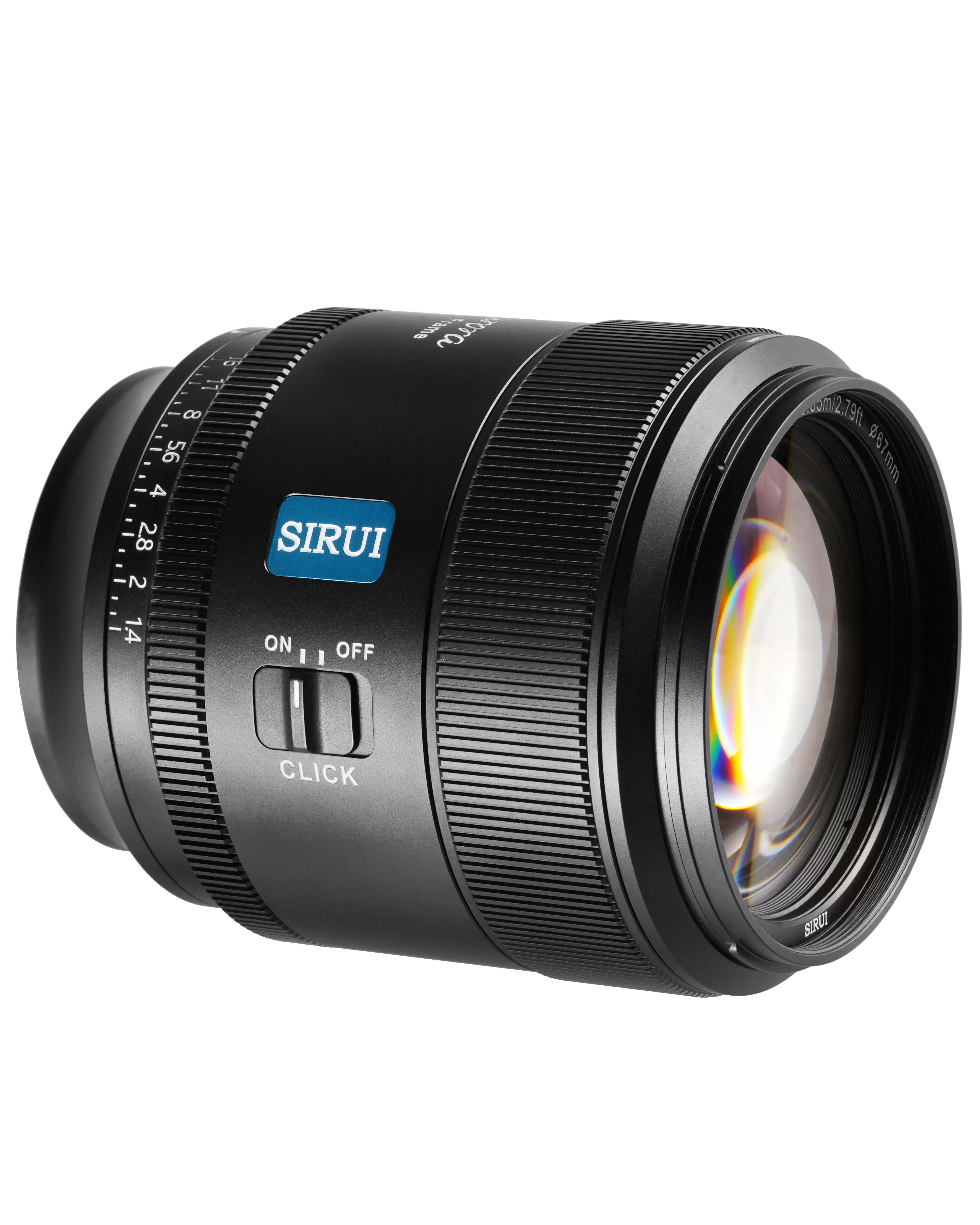 Lens Sirui Aurora 85mm F1.4 for Sony E, Nikon Z, Lumix L, Fuji XF - Full-frame autofocus