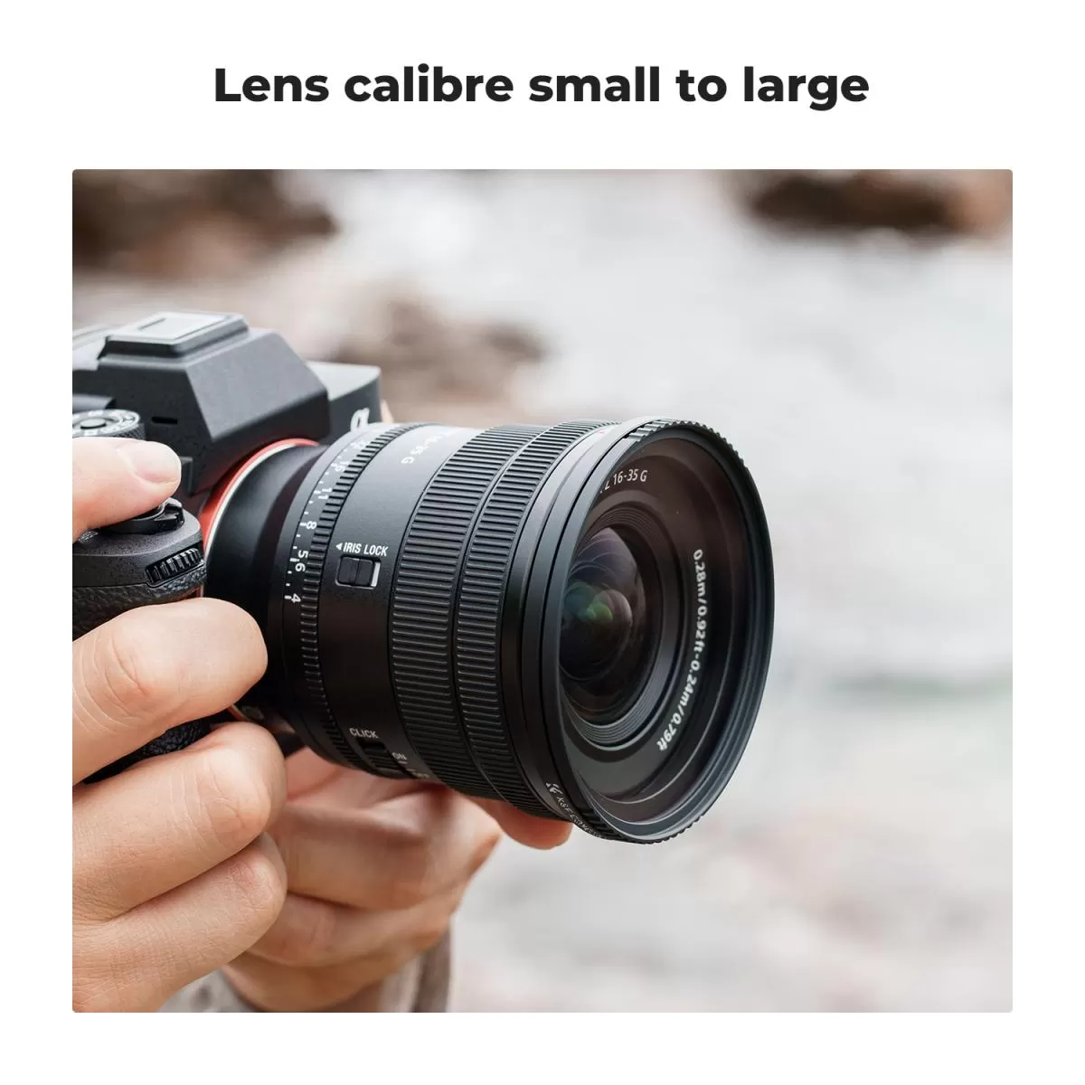 Step Up ring K&F Concept - vòng chuyển filter step Up (kèm khăn lau)