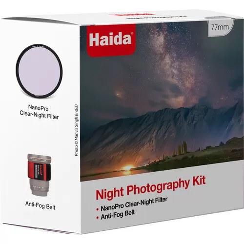 Bộ kit chụp đêm Haida Night Photography (Anti Fog Belt + filter Clear night) - HD4769