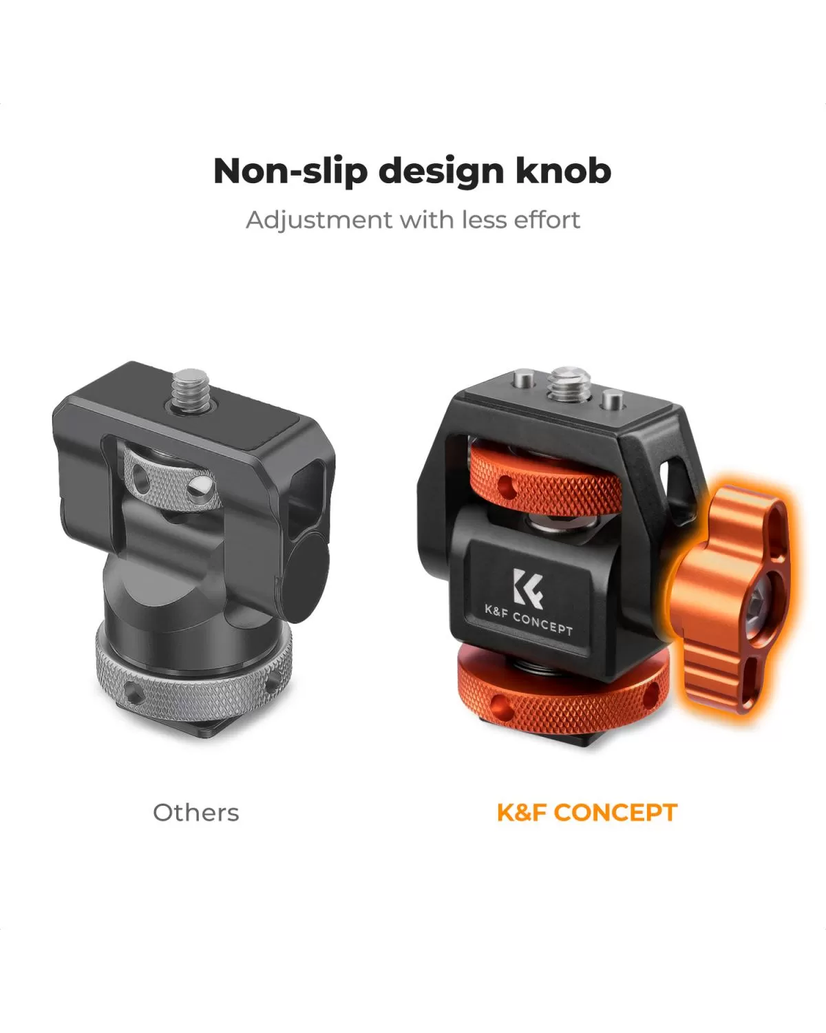 Cold shoe - K&F Concept - adapter gắn thiết bị mở rộng cho máy ảnh, máy quay - KF31.133