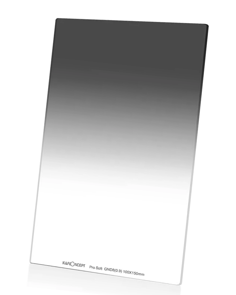 Filter GND0.9 (3 stops) Pro soft 100×150 mm Nano‑Xcel Series K&F Concept (28 lớp phủ) - KF01.1147