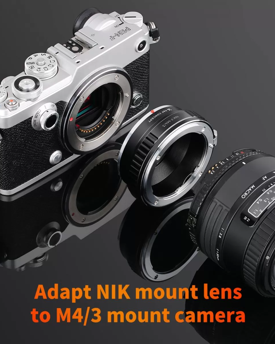 Ngàm chuyển đổi AI - M4/3 K&F Concept (Lens Nikon F dùng cho máy ảnh M4:3) - KF06.078