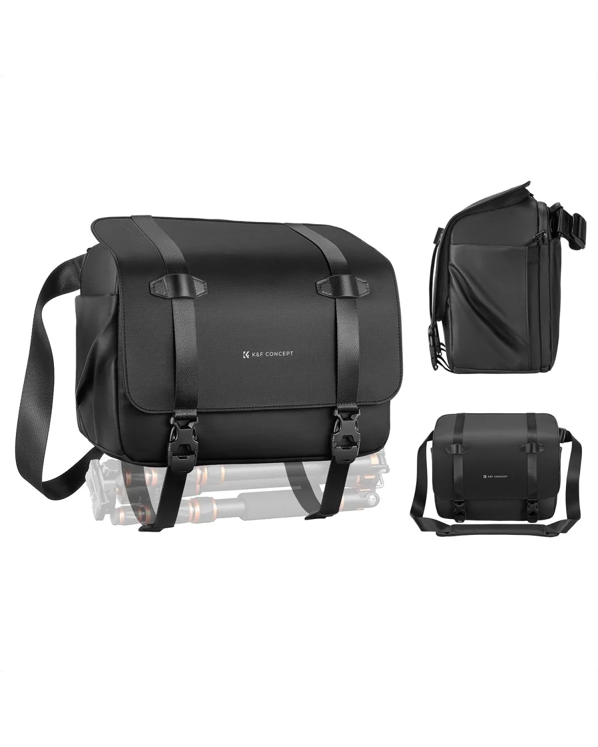 Túi đựng máy ảnh K&F Sling Bag 10L Urban Wander 10 (màu Đen) - KF13.163