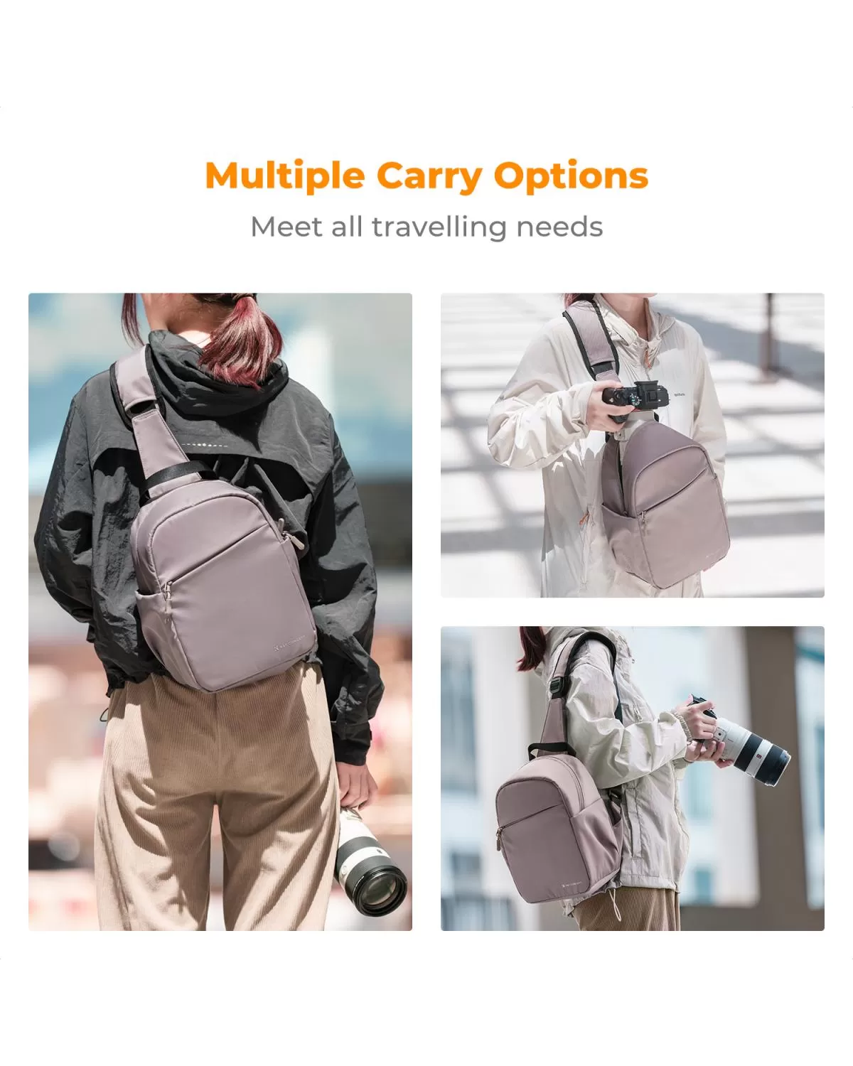 Ba lô đeo chéo Camera Sling Bag 5L K&F Concept - KF13.171