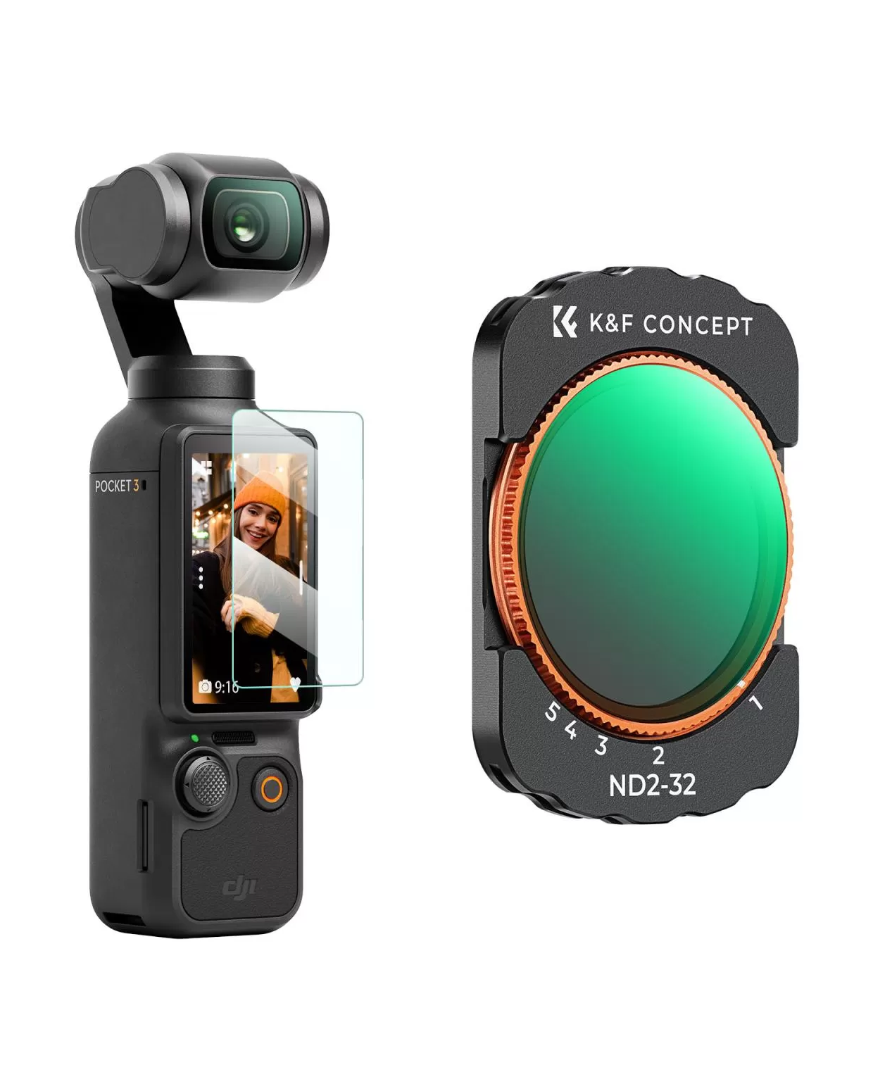 Filter Vari ND2-32 for DJI Osmo Pocket 3 - K&F Concept - KF01.2544