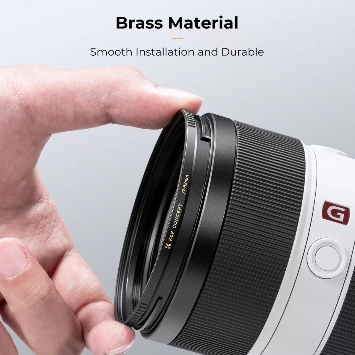Step ring (Up)/ vòng chuyển size filter K&F (Đồng thau) - KF05.314