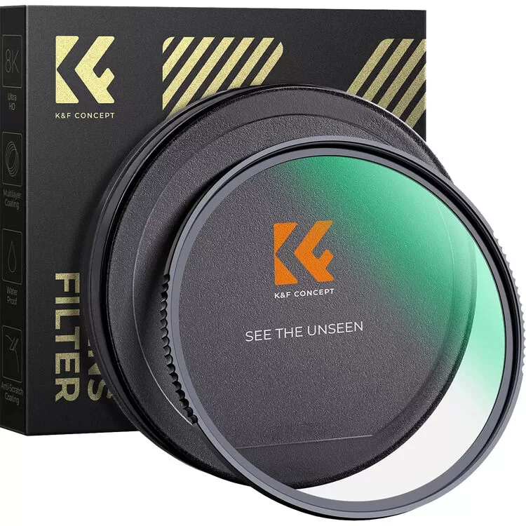 Filter UV K&F Concept MCUV kính siêu cứng, đánh bóng hai mặt, chống nước, chống trầy xước, phủ xanh chống phản xạ