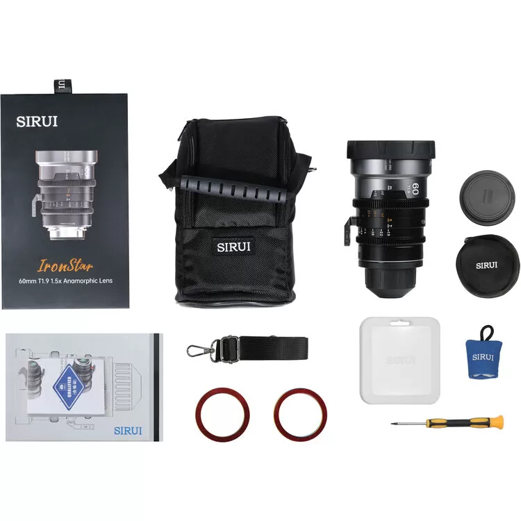 Ống kính Cine Anamorphic Sirui IronStar 60mm T1.9 Full Frame – 1.5x, PL/EF, Cinema Lens chuyên nghiệp