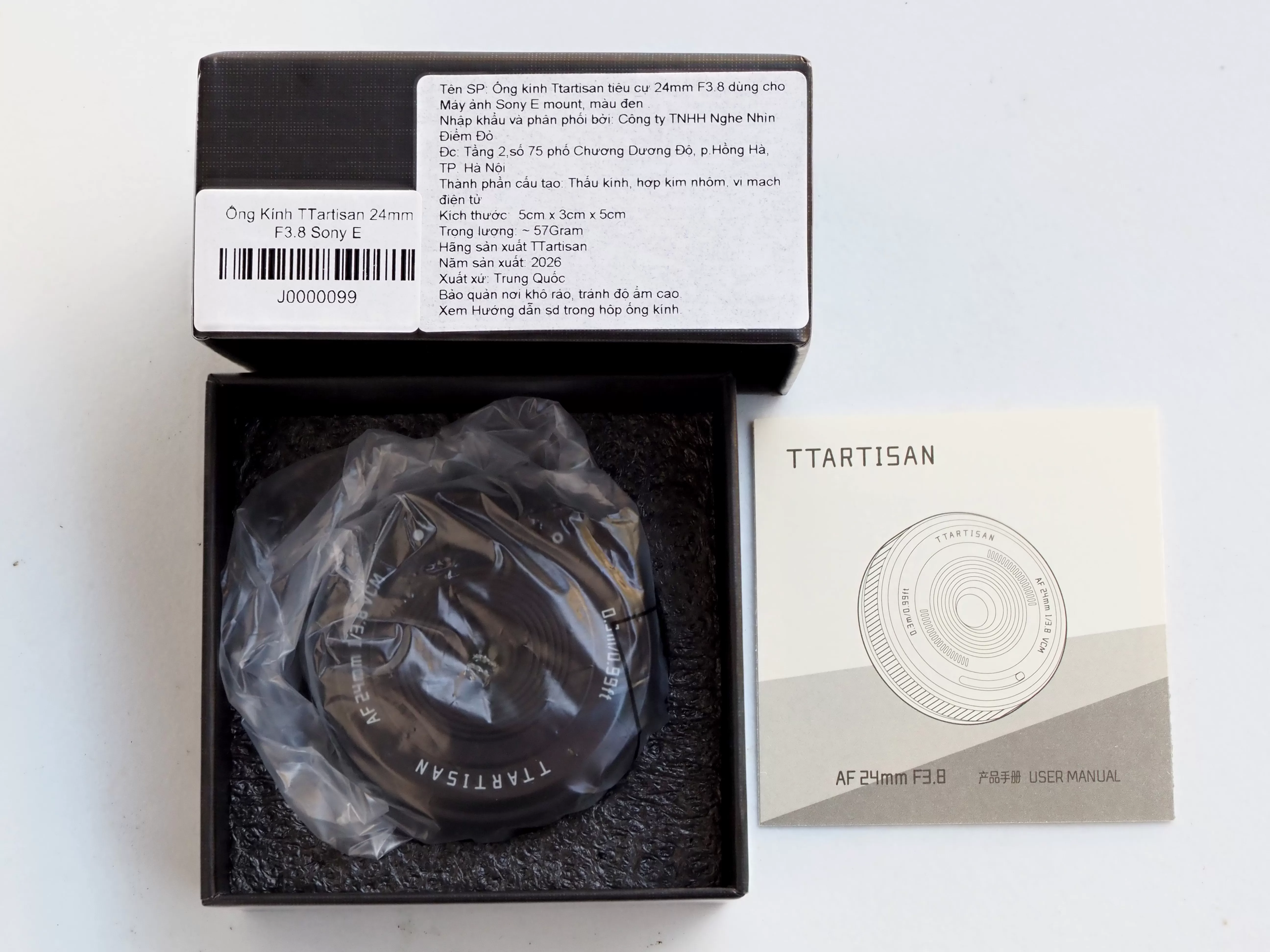 Lens TTArtisan 24mm F3.8 AF Pancake