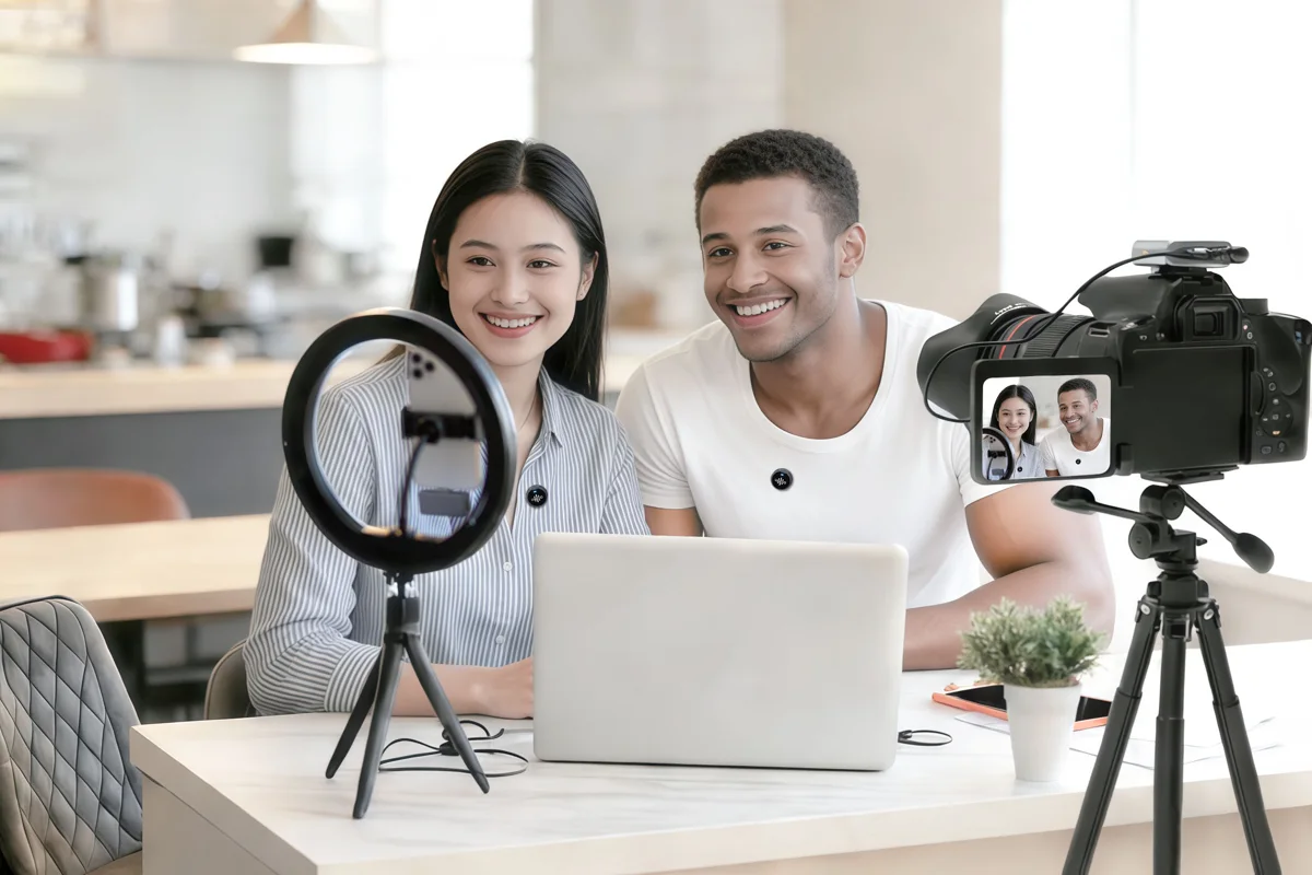 Micro cài áo không dây Luucco AirWave+ Combo hai kênh, siêu nhẹ 9gram, khử ồn