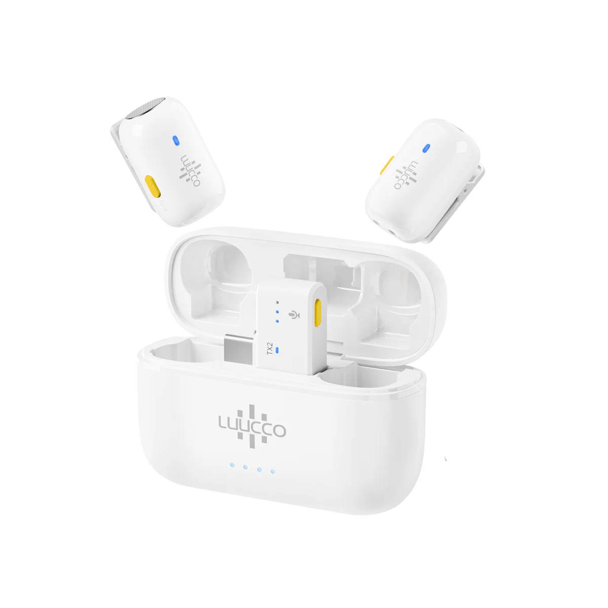 Micro cài áo không dây Luucco MiniPods K1 (USB-C), 1 phát 1 thu, siêu nhẹ (6gram), 4 màu