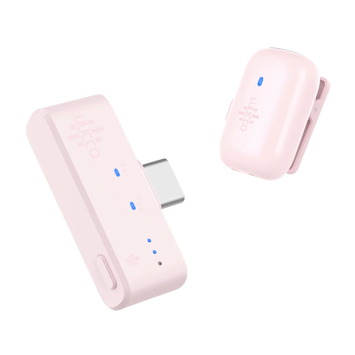 Micro cài áo không dây Luucco MiniPods K1 (USB-C), 1 phát 1 thu, siêu nhẹ (6gram), 4 màu