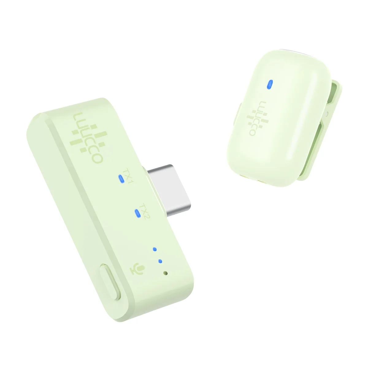 Micro cài áo không dây Luucco MiniPods K1 (USB-C), 1 phát 1 thu, siêu nhẹ (6gram), 4 màu