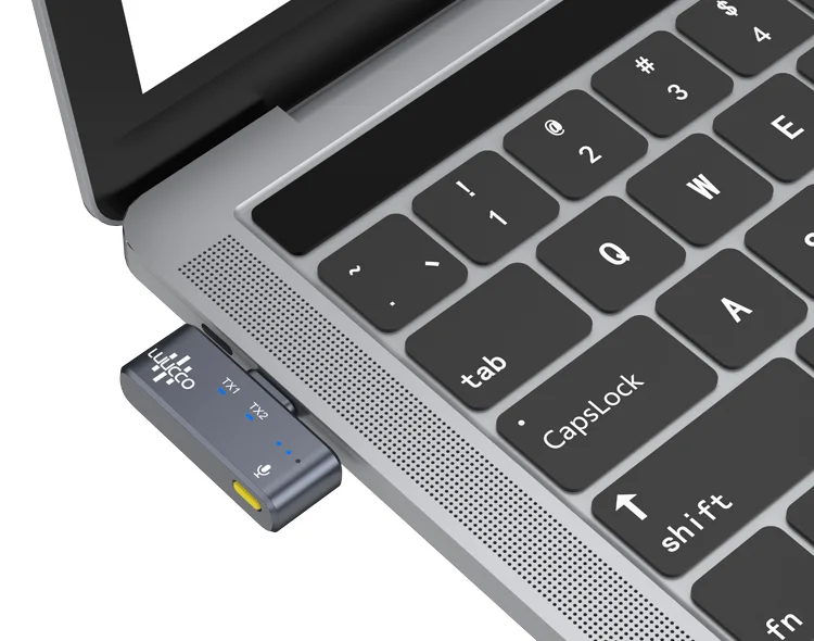 Micro cài áo không dây Luucco MiniPods K1 (USB-C), 1 phát 1 thu, siêu nhẹ (6gram), 4 màu